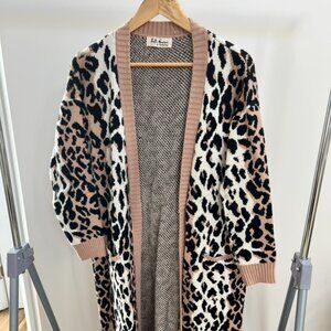 Leopard Duster (Long Knit Cardigan) XS/S